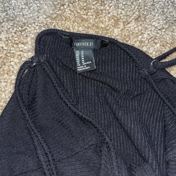 Ribbed Black Bodysuit from forever 21 - Picture 3 of 5